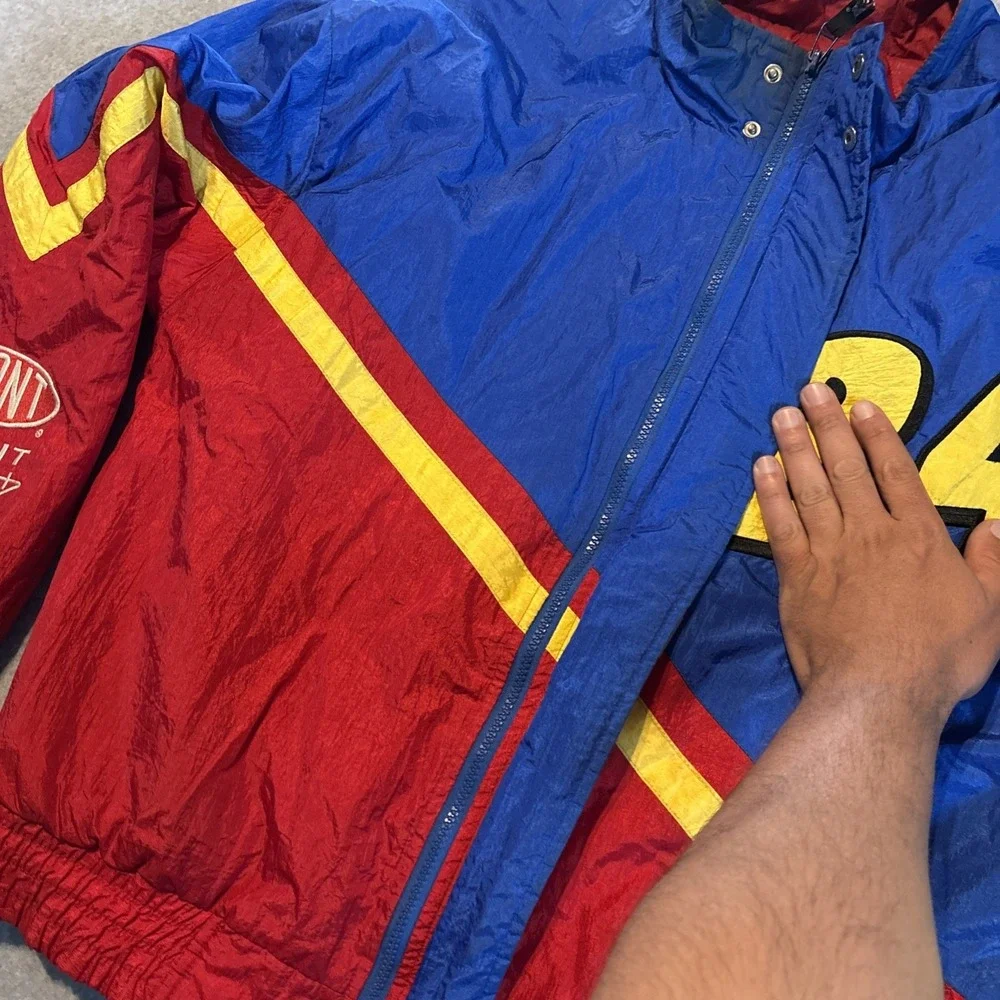 Vintage Jeff Gordon Jacket Mens M NASCAR Racing‎ Chase Authentics 90s 100% Nylon